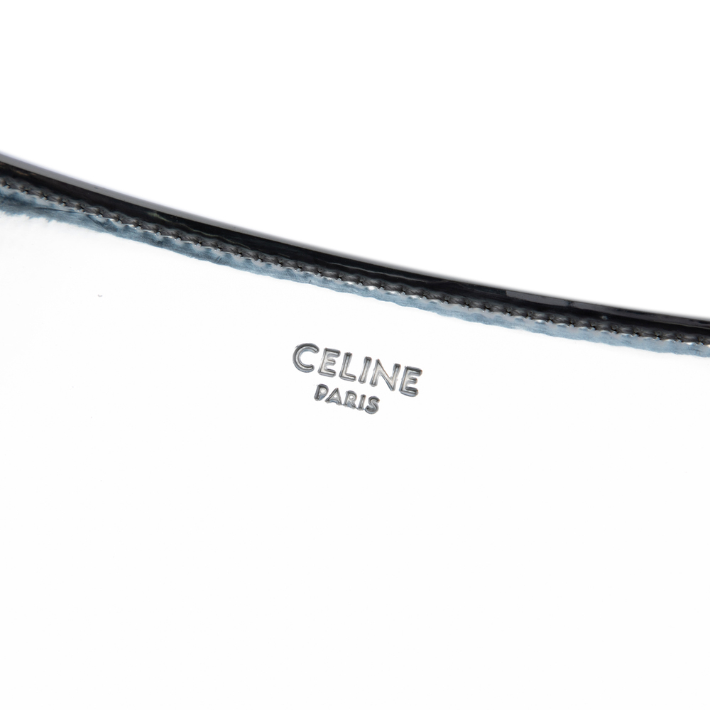 Pre-Loved Celine Medium Metallic Leather Croque Shoulder Bag - Picture 5 of 6